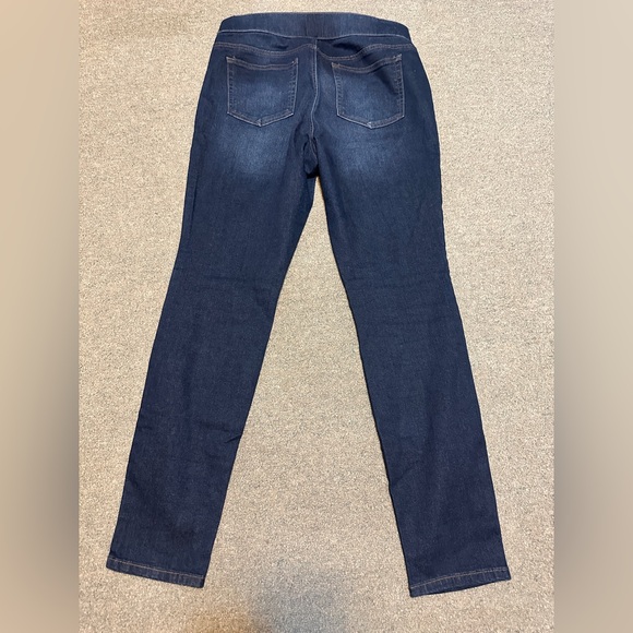 NEW YORK & COMPANY denim legging SoHo jeans high waist pull on jegging Size L - Picture 7 of 9